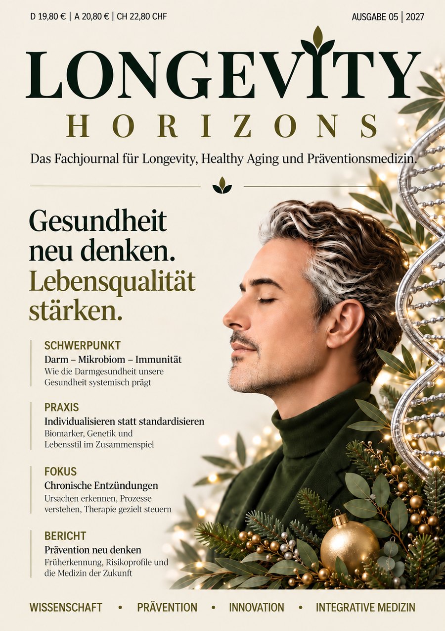 Cover Longevity Horizons — Ausgabe 05 | 2027